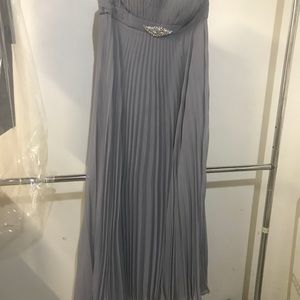 Strapless bridesmaid dress